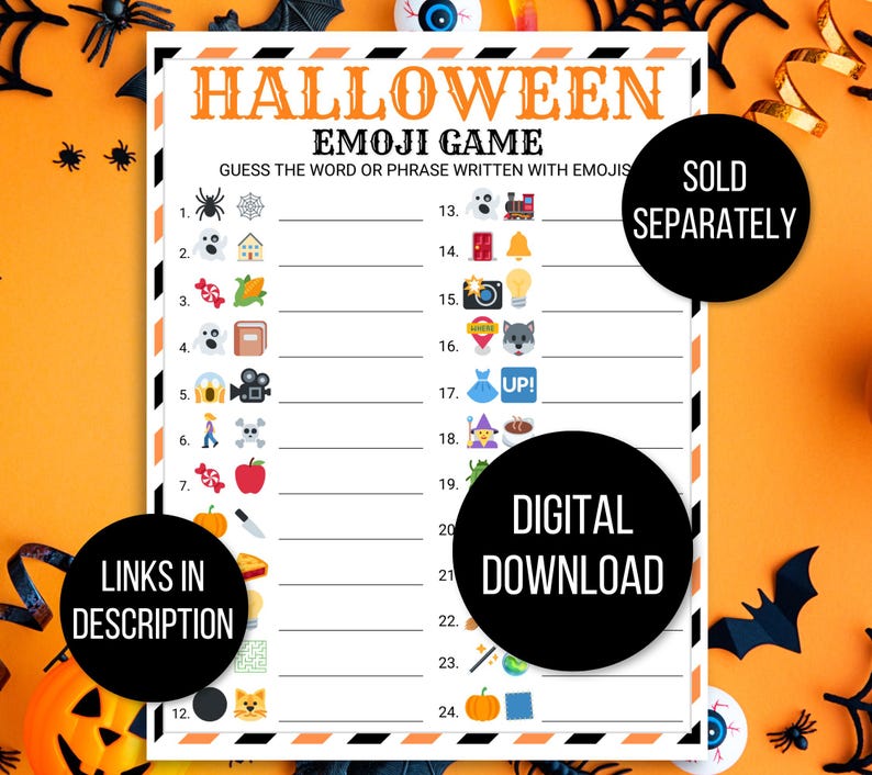 Halloween Bingo, 50 Halloween Bingo Cards, Halloween Games, Kids Halloween Party Game, Halloween Classroom Activity, Cute Halloween Activity