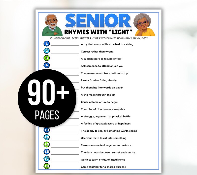 Senior Games Bundle, Activities for Seniors, Assisted Living Games, Nursing Home Activities, Senior Center Games, Senior Trivia, Senior