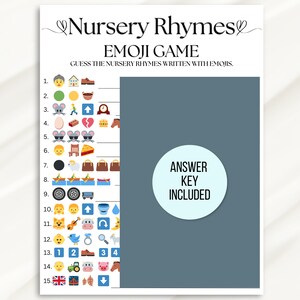 Nursery Rhymes Emoji Game, Emoji Nursery Rhymes Game, Baby Emoji Game ...