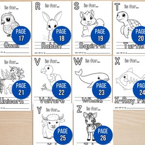 ABC Coloring Book Baby Shower Game, ABC Book Baby Shower Activity, ABC Baby Shower Coloring Book, Baby Shower Game Bundle, Baby Activities