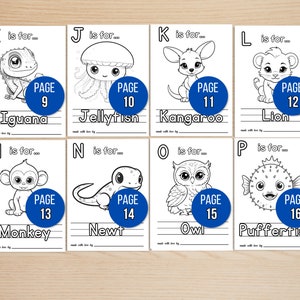ABC Coloring Book Baby Shower Game, ABC Book Baby Shower Activity, ABC Baby Shower Coloring Book, Baby Shower Game Bundle, Baby Activities