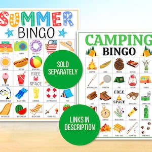 Camping Games, Camping Party Games, Camping Activities, Camping Games for Kids, Camping Printable, Camping Activities, Camping Games Bundle