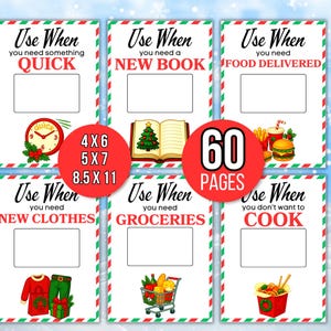 Christmas Gift Card Book, Printable Gift Card Book, Christmas Card Holder, Christmas College Care Package Kit, Personalized Gift Card Holder