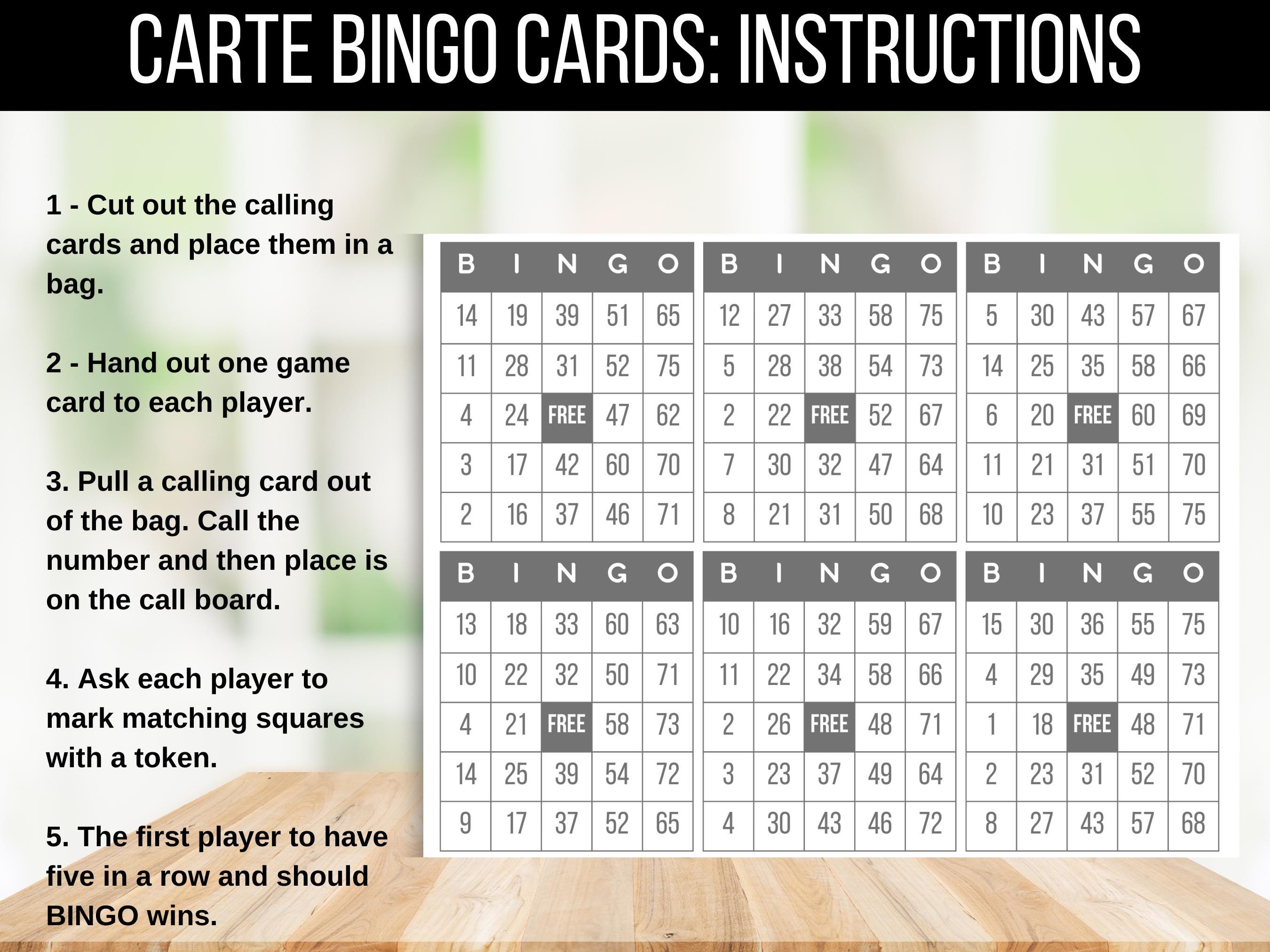 300 Bingo Cards, 6 per Page, Fun Party Game, Classroom Activity, Bingo ...