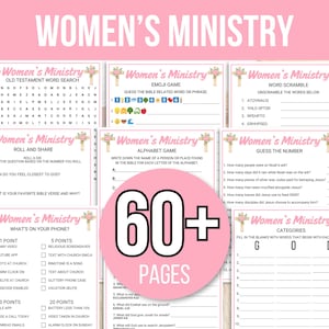 Frauen-Ministerium Spiele, Frauen-Retreat-Spiele, Bibelspiele, Sonntagsschulspiele, Bibelstudienspiele, Bibel-Trivia-Spiele, Bibelaktivitäten