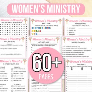 Women&#39;s Ministry Games, Women&#39;s Retreat Games, Bible Games, Sunday School Games, Bible Study Games, Bible Trivia Games, Bible Activities