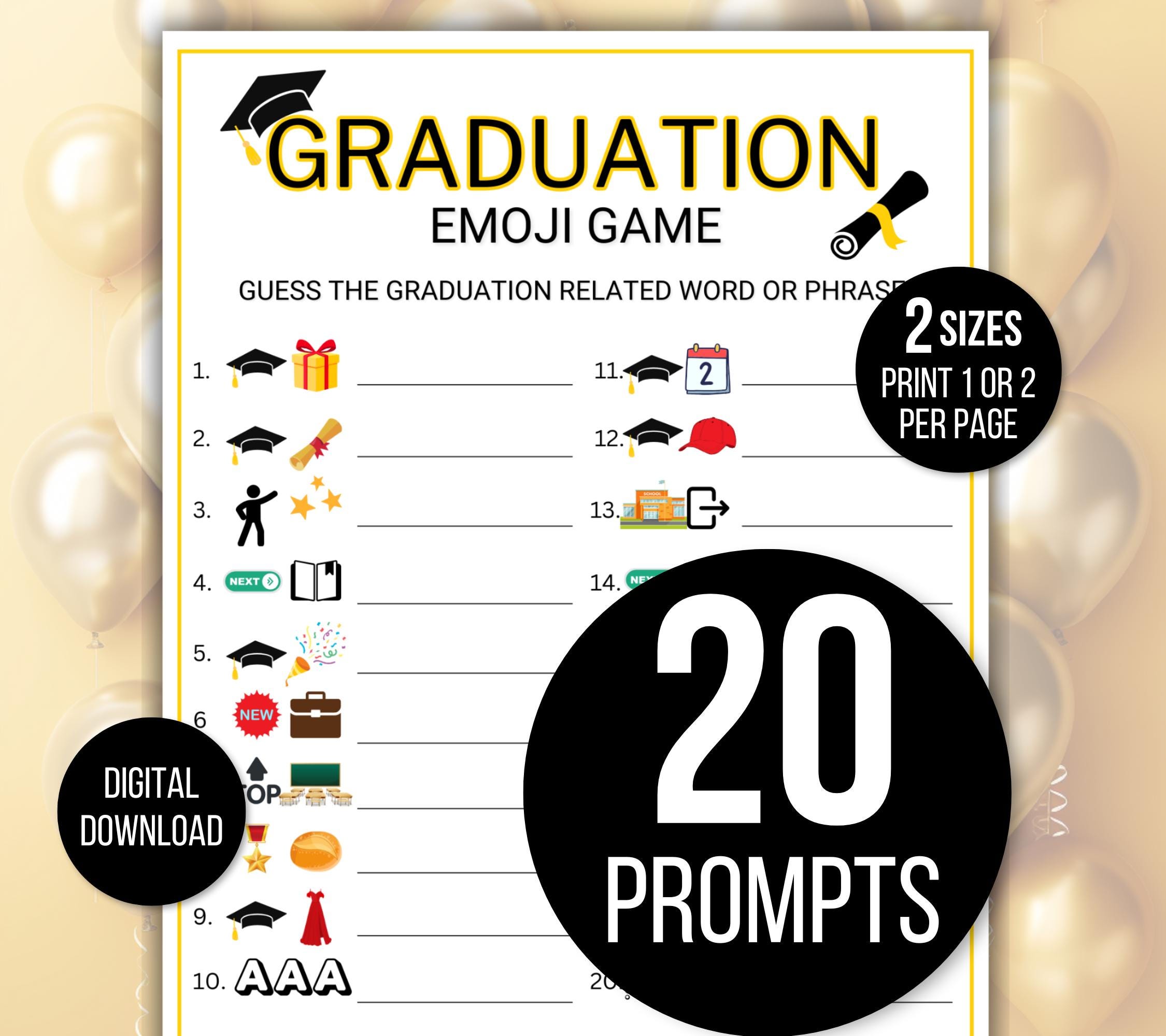 Emoji Graduation Game, Graduation Game, Graduation Emoji Game ...