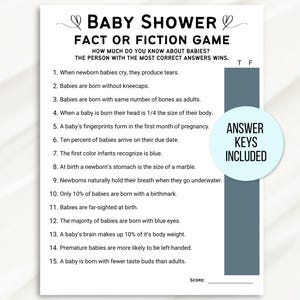 Baby Shower Trivia Game, Baby Trivia Game, Trivia Questions Baby Shower, Trivia Questions For Couples Baby Shower, Fun Baby Shower Games