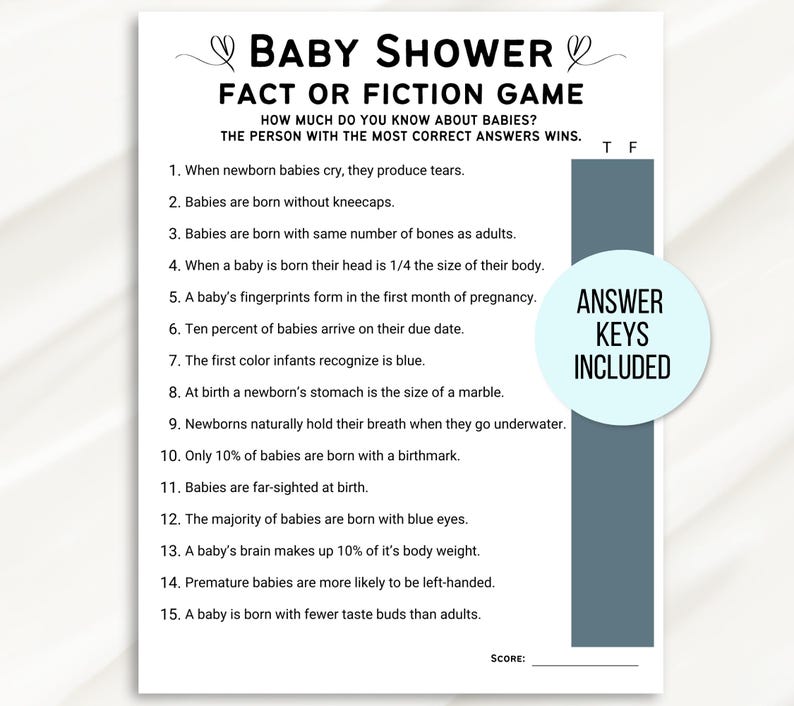 Baby Shower Trivia Game, Baby Trivia Game, Trivia Questions Baby Shower, Trivia Questions For Couples Baby Shower, Fun Baby Shower Games