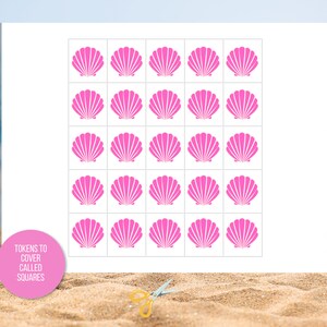 Mermaid Bingo, 30 Unique Printable Mermaid Bingo Cards, Mermaid Game ...