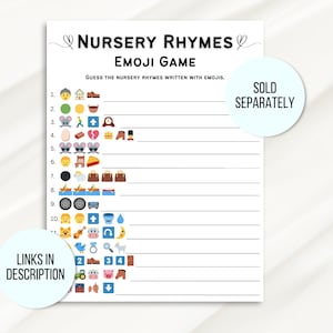 Baby Shower Emoji Game, Emoji Baby Shower Game, Baby Emoji Game, Baby Phrases Emoji Game, Baby Shower Games Printable, Emoji Baby Sprinkle
