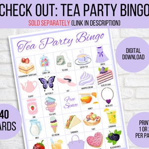 Tea Party Games Printable, Tea Party Activities, Girls Tea Party Games ...