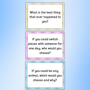 210 Conversation Cards, Conversation Starters, Road Trip Conversation Cards, Family Conversation Starter Cards, Icebreaker Game, Dinner Card