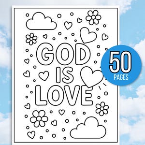 Kids Bible Verse Coloring Pages, Kid's Bible Coloring Pages, Sunday School Coloring Pages, Christian Coloring Pages, Religious Coloring Page