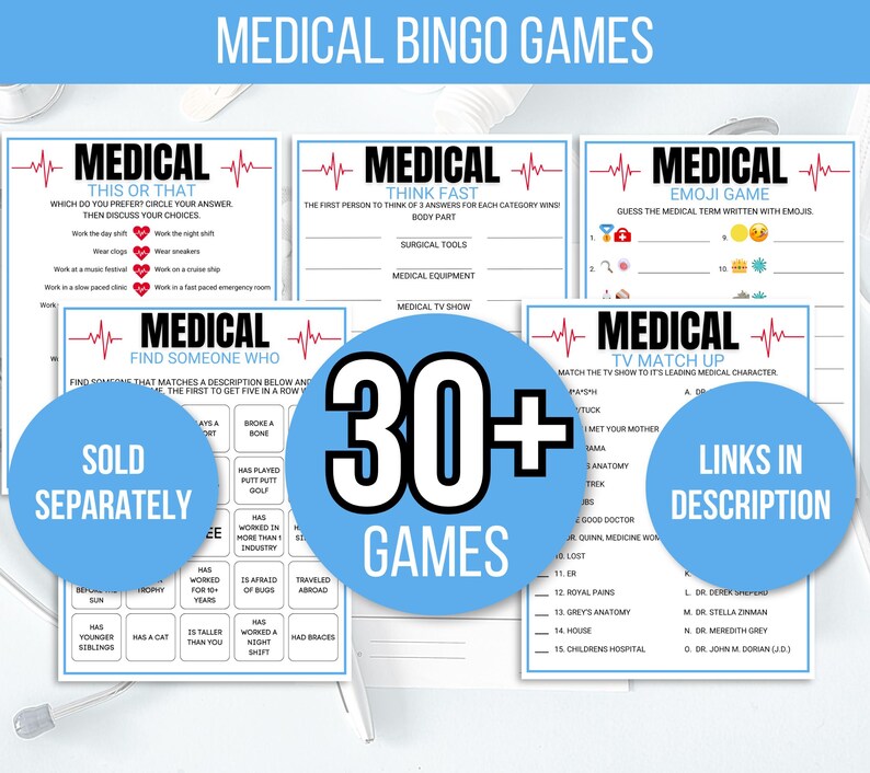 Medical Emoji Game, Emoji Medical Game, Medical Emoji Activity, Medical