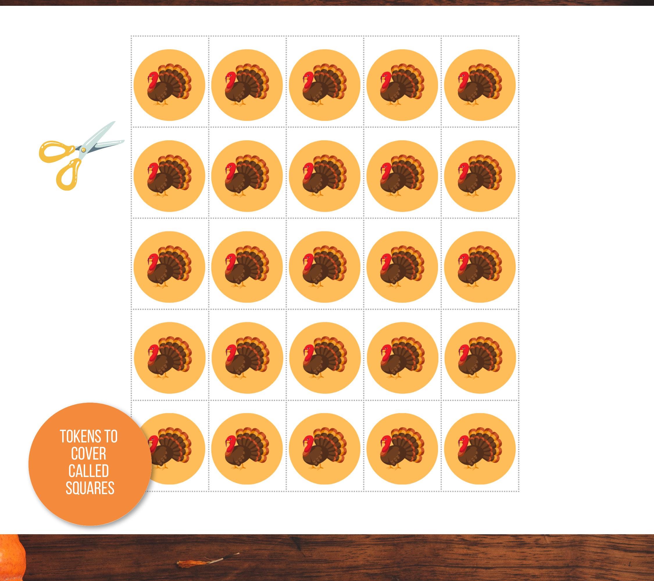 Thanksgiving Bingo, 30 Thanksgiving Bingo Cards, Thanksgiving Activity ...
