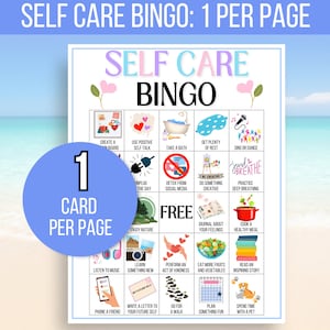 Self Care Bingo, 30 Self Care Bingo Cards, Self Care Challenge, Self Love Challenge, Wellness Bingo, Self Care Checklist, Self Care Activity