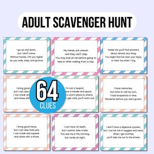 Adult Scavenger Hunt, Teen Scavenger Hunt, Indoor Scavenger Hunt, Outdoor Scavenger Hunt, Adult Scavenger Birthday Hunt, Adult Easter Hunt
