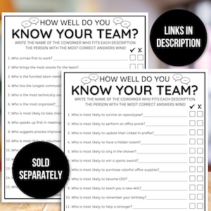 Office Games, Team Building Games, Office Emoji Games, Coworker Games, Happy Hour Office Party, Printable Team Building Game, Work Party