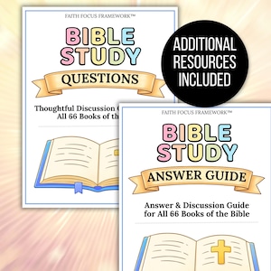Bible Study Guide, Bible Made Simple, Bible Made Easy, Bible Book Summary, Bible Summary Guide, Bible Chapter Summary, Scripture Bundle