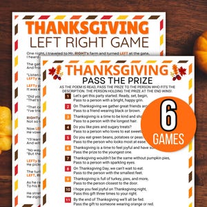 Thanksgiving Pass the Prize Game, Thanksgiving Games, Thanksgiving Left Right Game, Thanksgiving Party Games, Thanksgiving Pass the Present