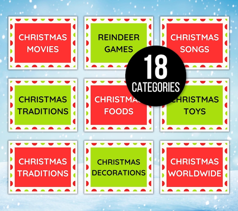 Christmas Jeoparty Game Bundle, Christmas Jeoparty Games, Christmas Jeoparty, Christmas Jeoparty Games for Kids, Teen Christmas Game, Trivia