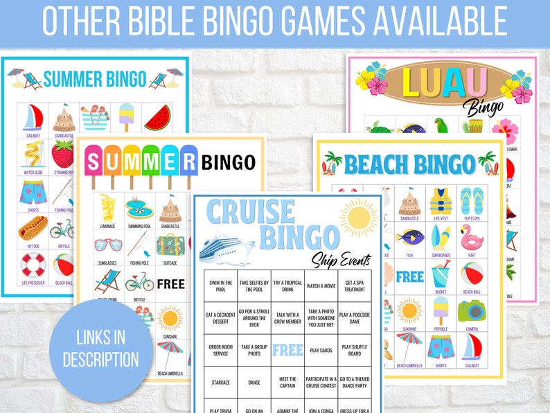 Cruise Bingo, 50 Printable Cruise Bingo Cards, Cruise Ship People Watching Bingo, Cruise Ship Game, Cruise Vacation Game, Family Cruise Game image 8