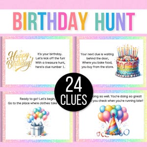 Indoor Birthday Treasure Hunt, Indoor Birthday Scavenger Hunt, Treasure Hunt Birthday Clues, Kids Treasure Hunt Clues, Girls Birthday Party