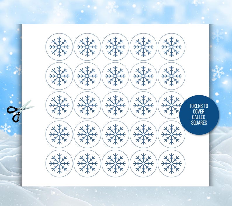 Winter Bingo, 60 Winter Bingo Cards, Winter Games, Winter Activity For Kids, Kids Winter Party Game, Winter Classroom Activity, Winter Games image 7
