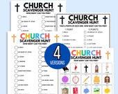 Church Scavenger Hunts, Church Photo Scavenger Hunts, Bible Games, Bible Kids Scavenger Hunt, Church Treasure Hunt, Church Seek and Find