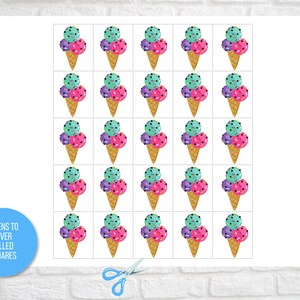 Ice Cream Bingo 30 Printable Ice Cream Bingo Cards Ice Cream - Etsy