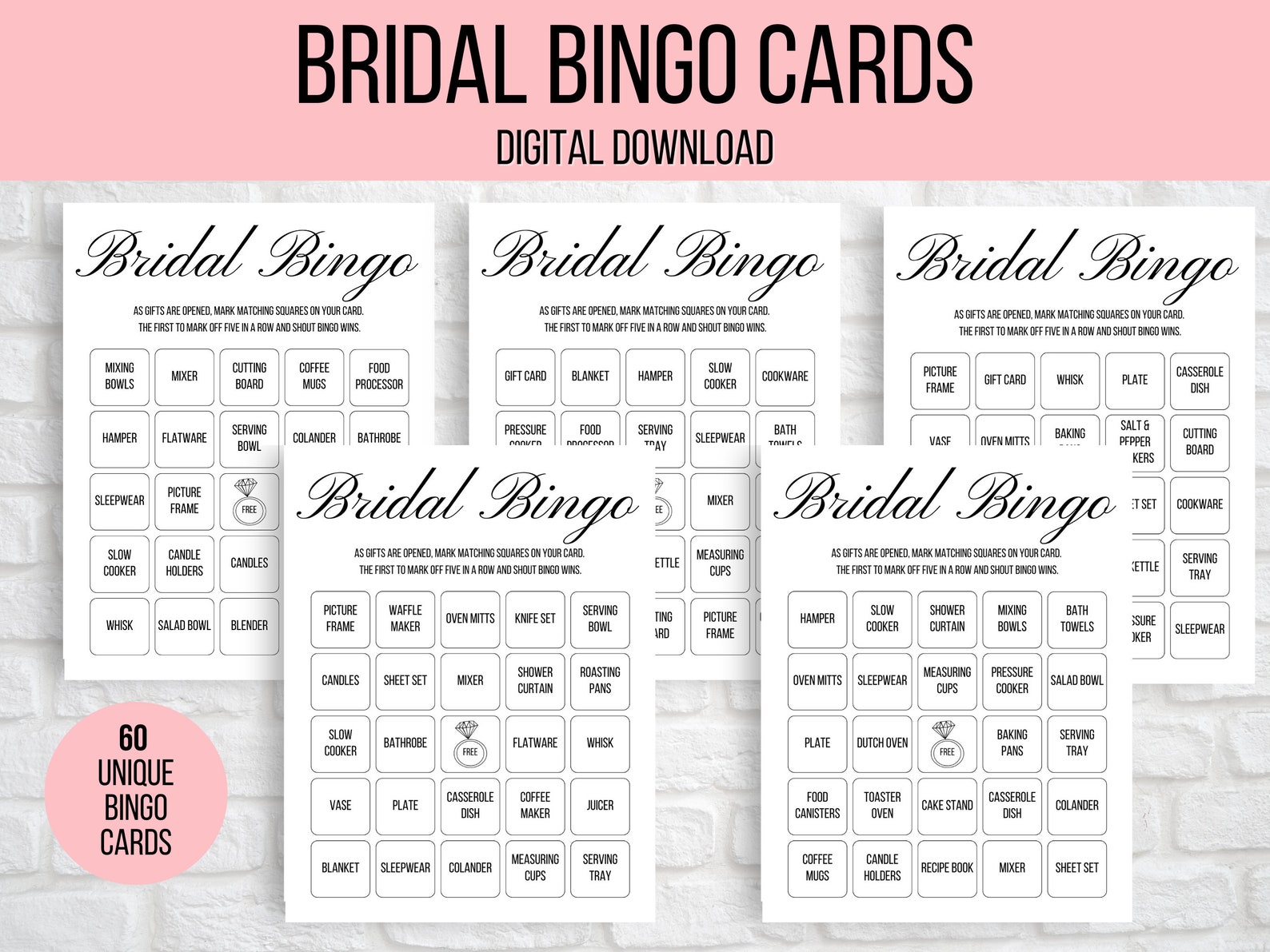 60-bridal-bingo-cards-unique-prefilled-bridal-bingo-game-etsy