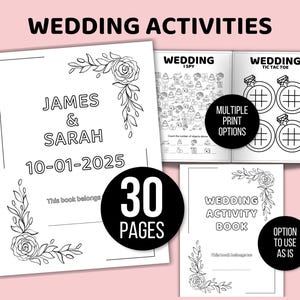 Kids Wedding Activity Bundle, Wedding Activity Pack for Kids, Kids Wedding Book, Wedding Activity Kit for Kids, Kids Wedding Coloring Pages
