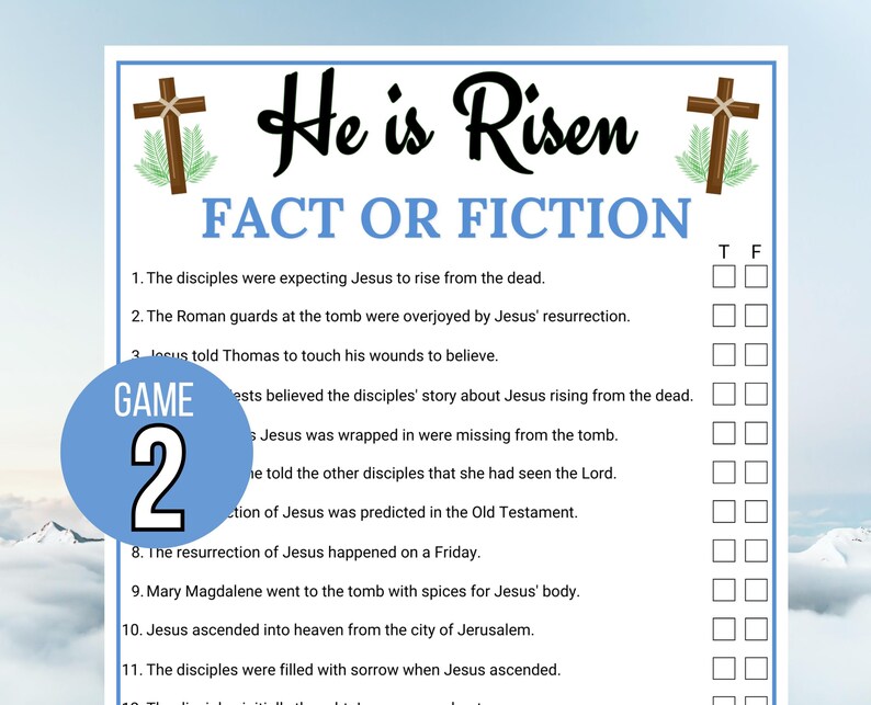 Easter Bible Trivia, Resurrection Trivia, He is Risen Trivia, Religious Easter Trivia, Holy Week Trivia, Bible Easter Games, Easter Activity