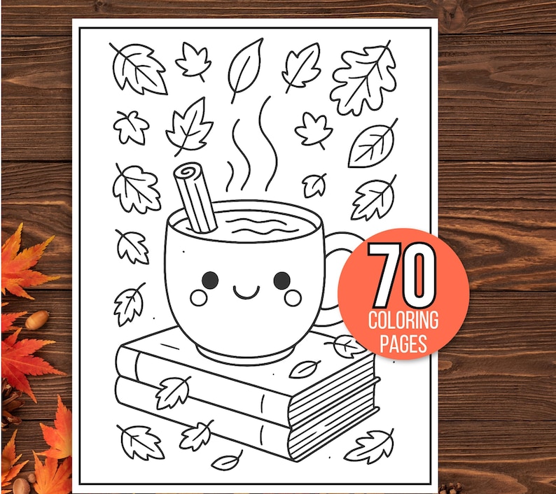 Fall Coloring Pages, Fall Coloring Book, Fall Coloring Sheets, Autumn Coloring Pages, Fall Coloring Pages for Kids, Autumn Activities, Fall