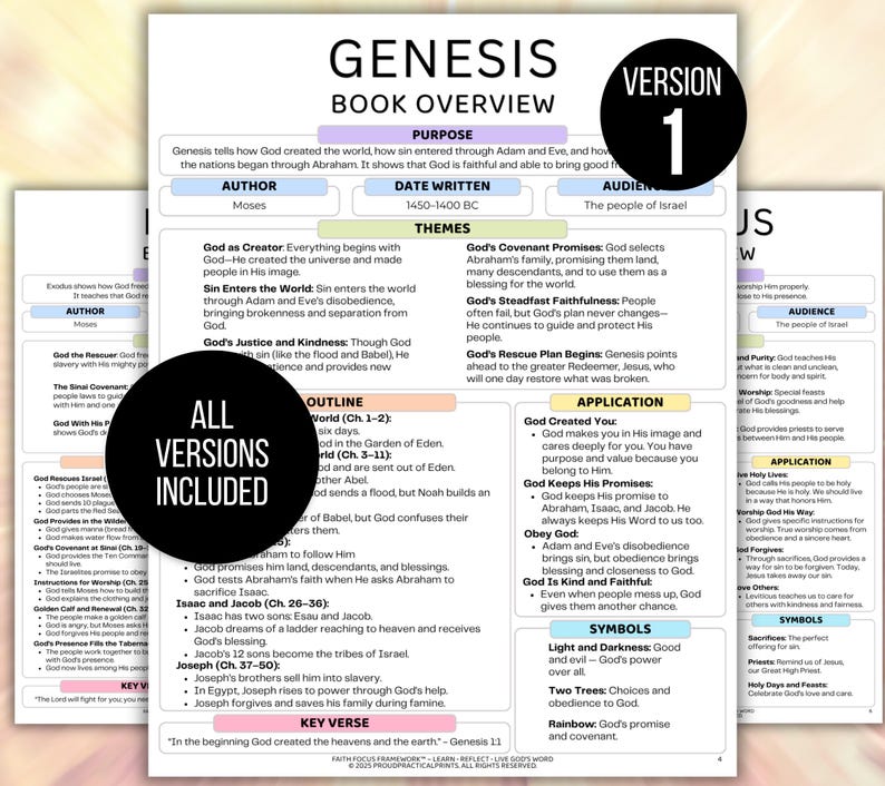 Womens Bible Study Guide, Printable Womens Bible Study Guide for Reflection, Bible Book Summary, Womens Bible Study Planner, Bible Summary