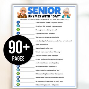 Senior Games Bundle, Activities for Seniors, Assisted Living Games, Nursing Home Activities, Senior Center Games, Senior Trivia, Senior