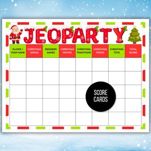 Christmas Jeoparty Game Bundle, Christmas Jeoparty Games, Christmas Jeoparty, Christmas Jeoparty Games for Kids, Teen Christmas Game, Trivia