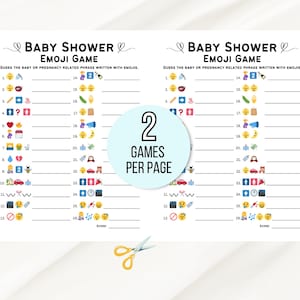 Baby Shower Emoji Game, Emoji Baby Shower Game, Baby Emoji Game, Baby Phrases Emoji Game, Baby Shower Games Printable, Emoji Baby Sprinkle