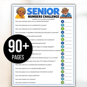 Senior Games Bundle, Activities for Seniors, Assisted Living Games, Nursing Home Activities, Senior Center Games, Senior Trivia, Senior
