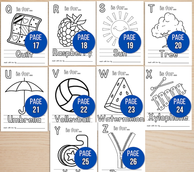 ABC Coloring Book Baby Shower Game, ABC Book Baby Shower Activity, ABC Baby Shower Coloring Book, Baby Shower Game Bundle, Baby Activities