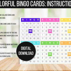300 Bingo Cards, 6 per Page, Fun Party Game, Classroom Activity, Bingo ...