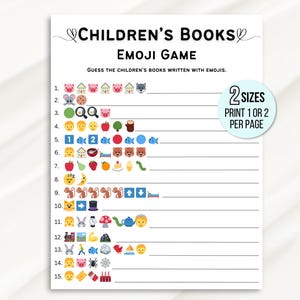 Gioco Emoji per bambini, Gioco Emoji per bambini, Gioco Emoji per bambini, Gioco Emoji per baby shower, Emoji stampabile, Gioco Emoji per bambini