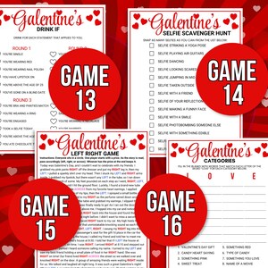 Galentines Games, 40 Printable Galentines Games, Galentine's Activities, Galentine's Party Games, Galentines Game Bundle, Adult Galentines