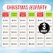 Christmas Jeoparty Game Bundle, Christmas Jeoparty Games, Christmas Jeoparty, Christmas Jeoparty Games for Kids, Teen Christmas Game, Trivia