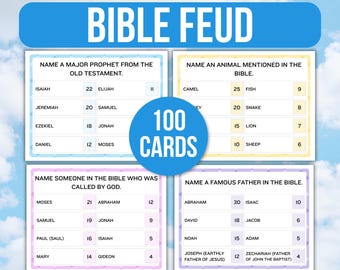 Juego de disputas bíblicas, Juego de disputas en la iglesia, Juego de actividades bíblicas, Juego de escuela dominical, Juego bíblico para grupos juveniles, Juego bíblico para el ministerio de mujeres, Juegos bíblicos