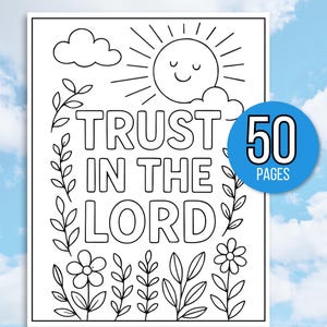 Kids Bible Verse Coloring Pages, Kid's Bible Coloring Pages, Sunday School Coloring Pages, Christian Coloring Pages, Religious Coloring Page