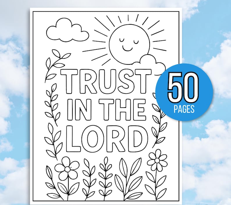 Kids Bible Verse Coloring Pages, Kid's Bible Coloring Pages, Sunday School Coloring Pages, Christian Coloring Pages, Religious Coloring Page