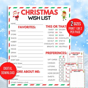 Lista de deseos navideños, preguntas para compañeros de trabajo sobre el amigo invisible, cuestionario Todo sobre mí, encuesta sobre el amigo invisible, cuestionario sobre el amigo invisible, Navidad