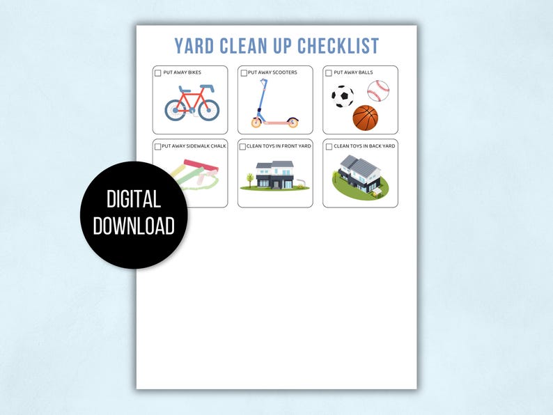 Kids Cleaning Checklist with Pictures, Kids Tidying Checklists, Kids Chore Chart, Kids Chore List, Kids Daily Routines, Kids Weekly Chores